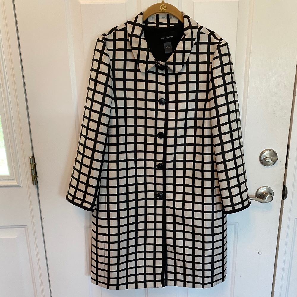 Ann Taylor Plaid Coat
